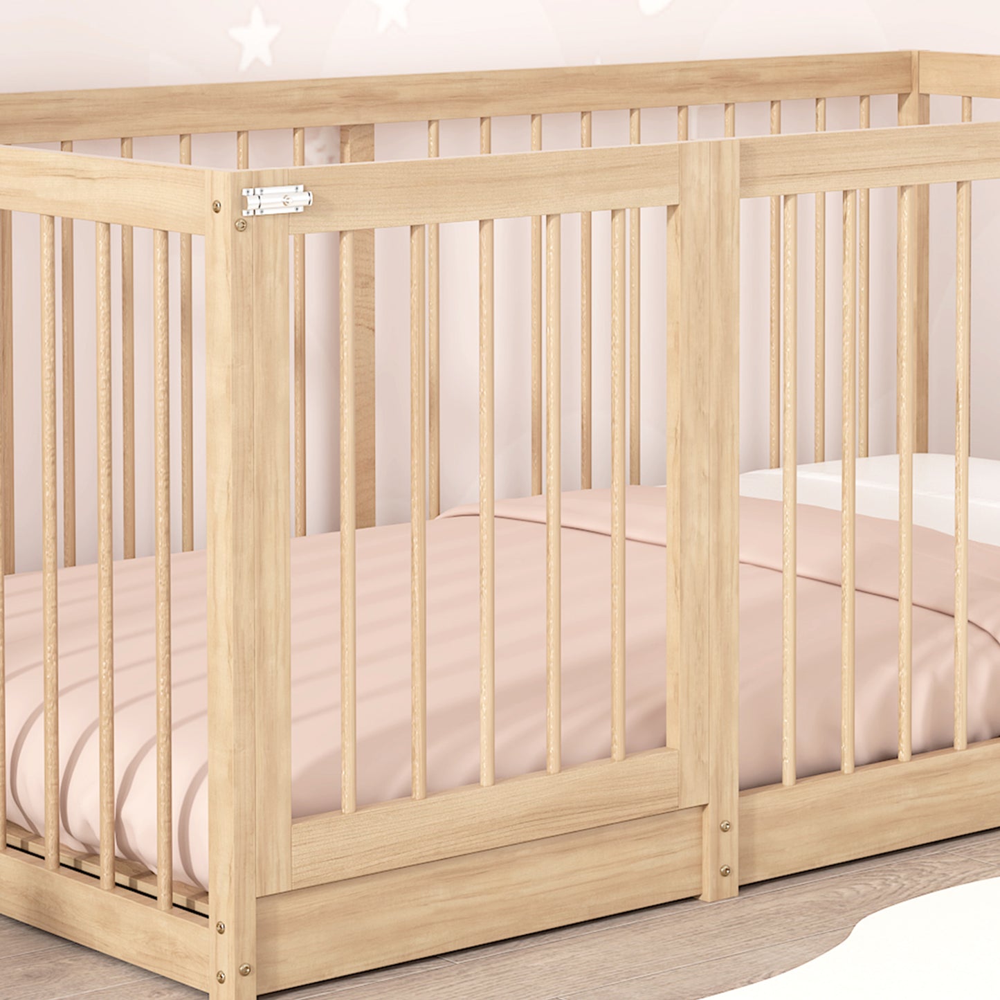 LITTLE DREAMER DOUBLE FLOOR BED WITH EXTENDED RAILING [PREORDER]