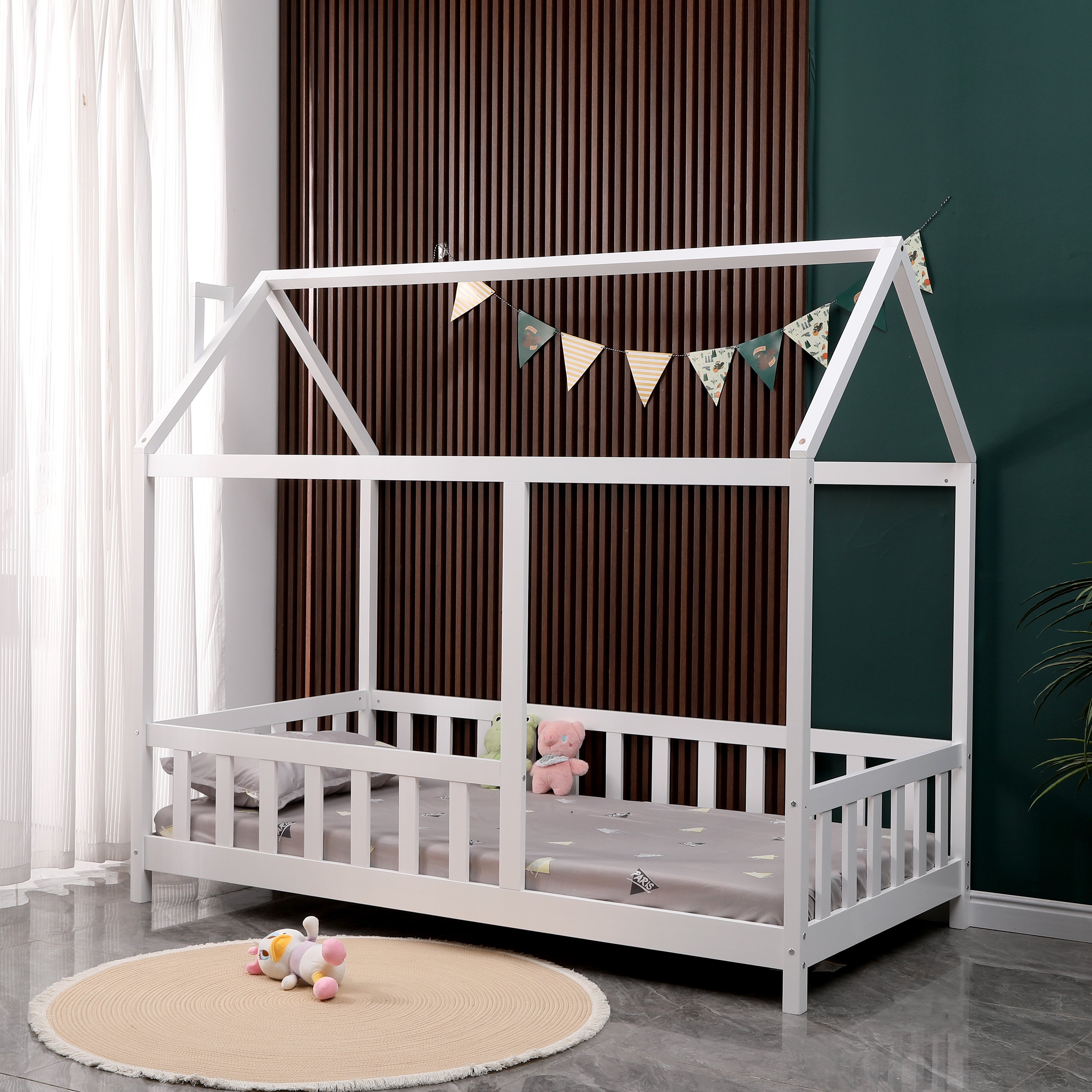 MIMI BEDS - ARY Montessori Childrens Wooden Floor Bed - House Bed for ...