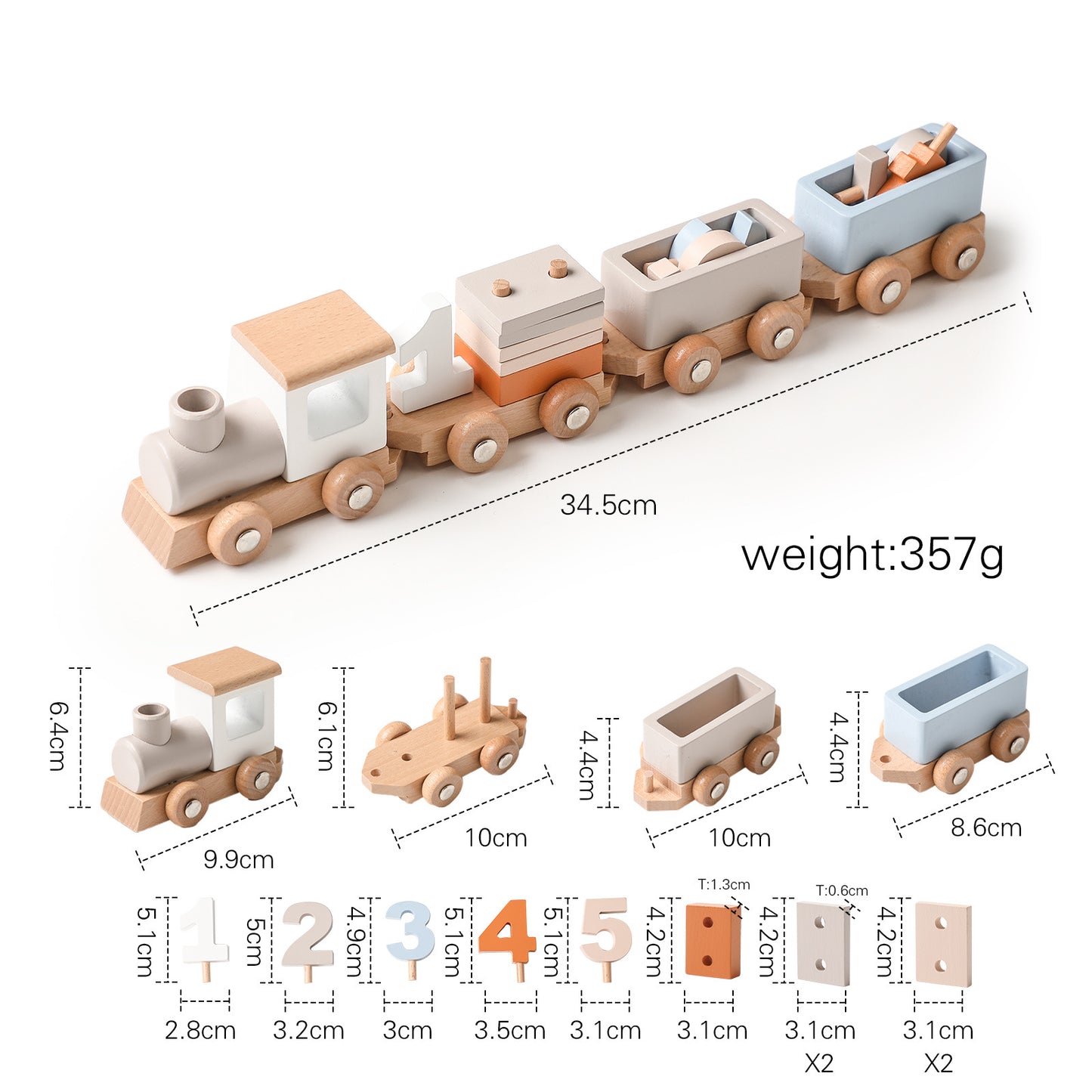 [PREORDER] MESSI Wooden Train Block Set