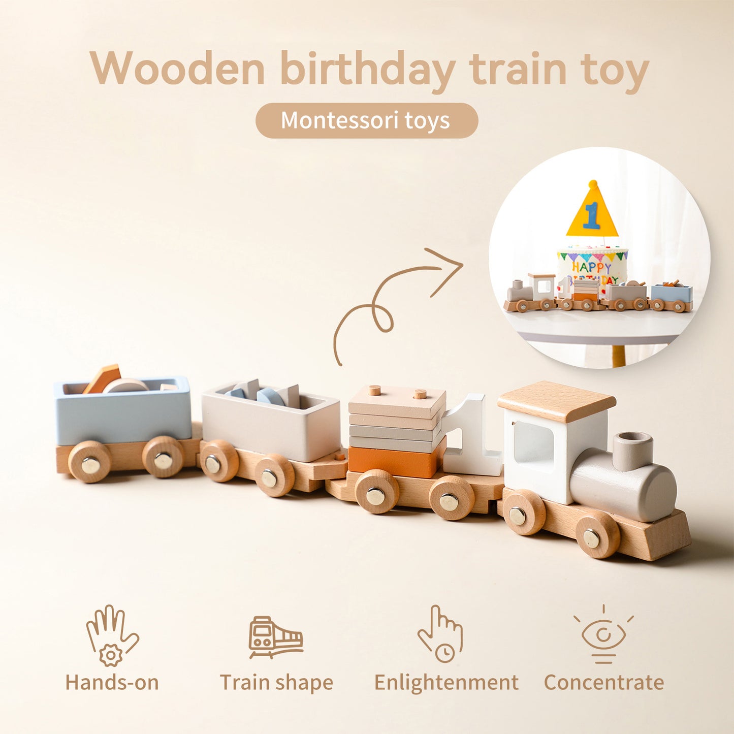 [PREORDER] MESSI Wooden Train Block Set